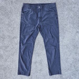 Prana Santiago Pants Slim Fit Straight Dark Gray Hiking M41193231 Men's 36x32